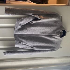 Lululemon grey textured full zip crop - worn once